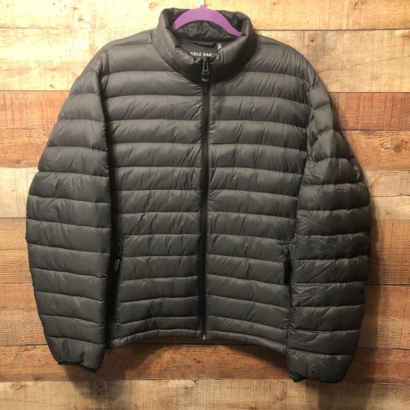 cole haan quilted down jacket
